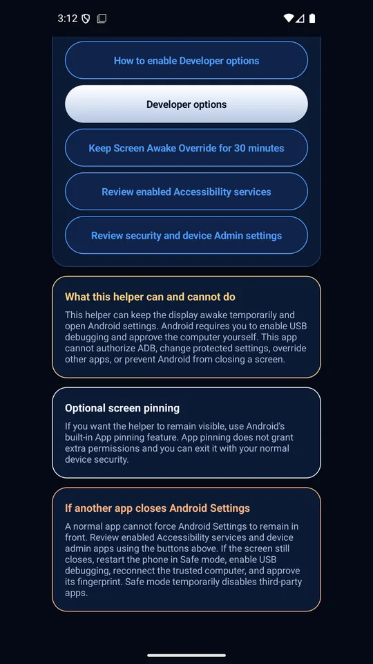 What it can and cannot do, and what to try when Settings keeps closing
