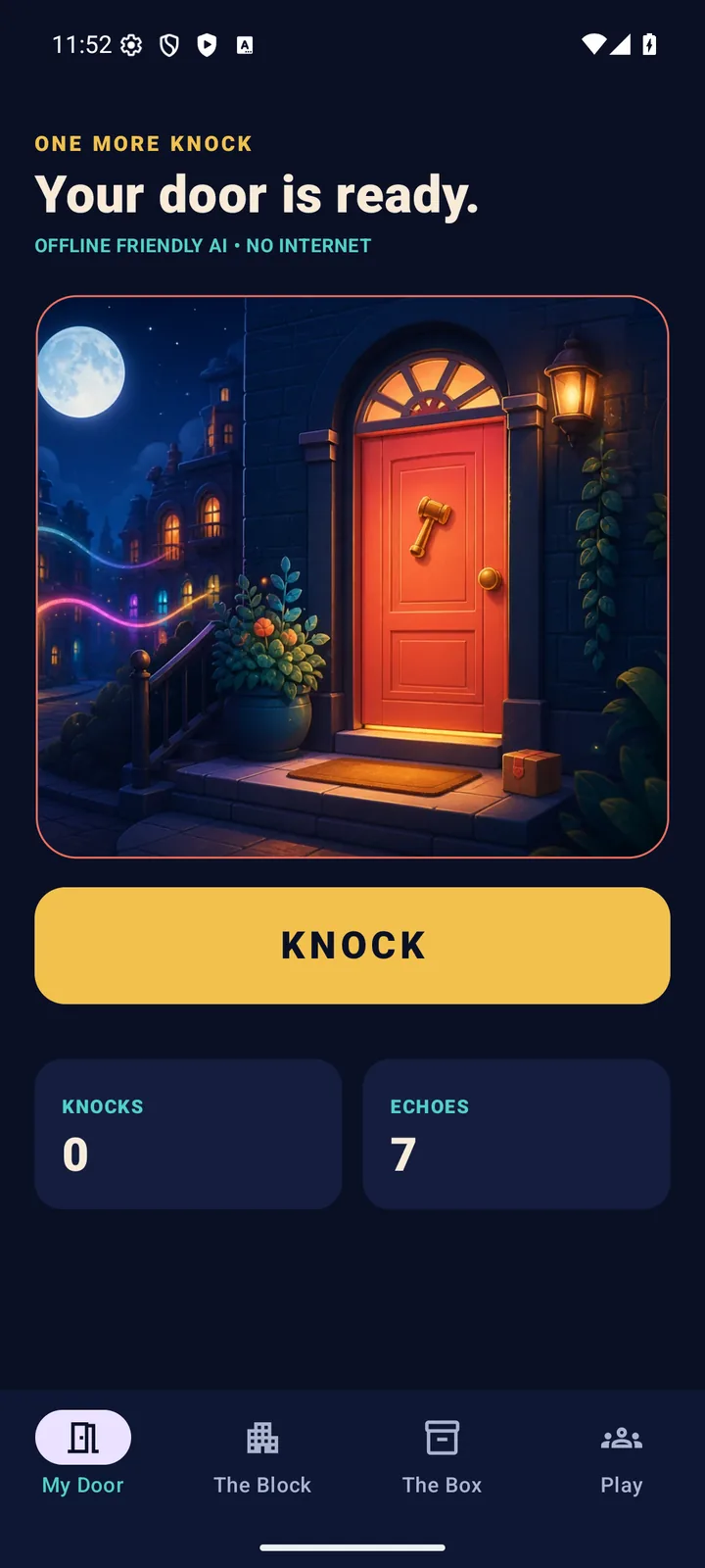 one more knock