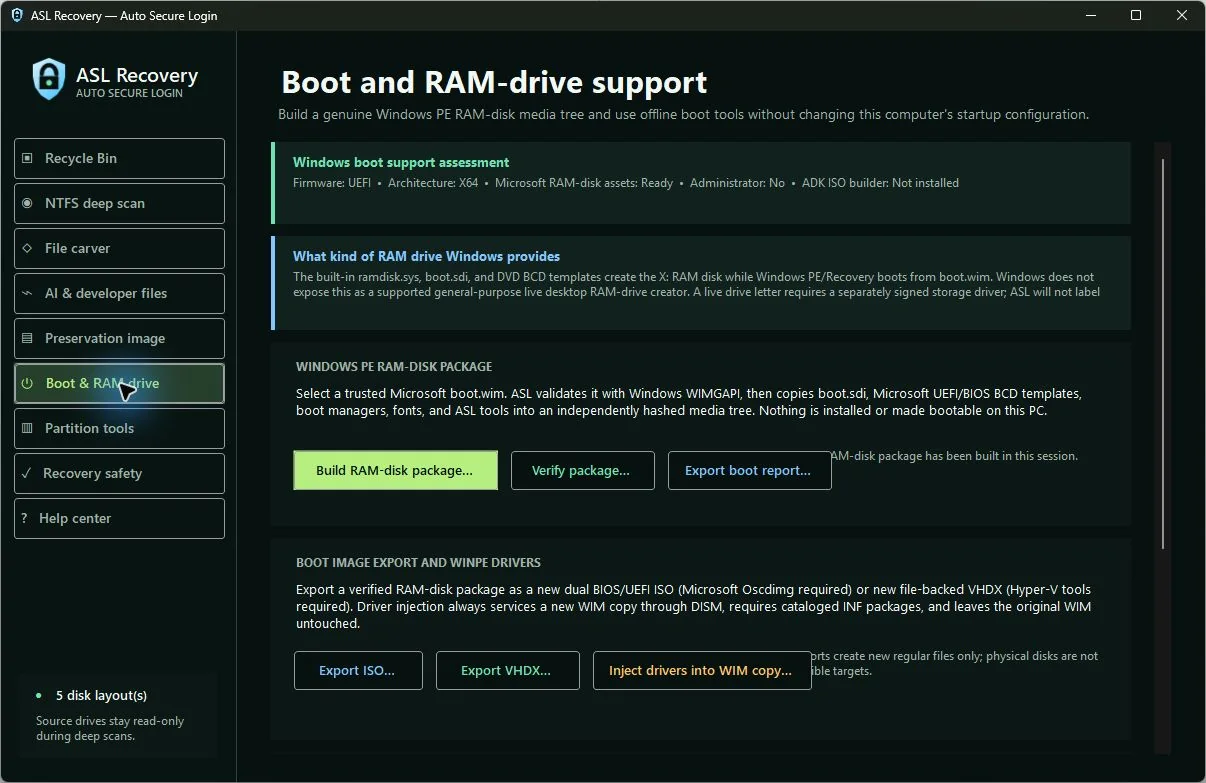 boot ram drive